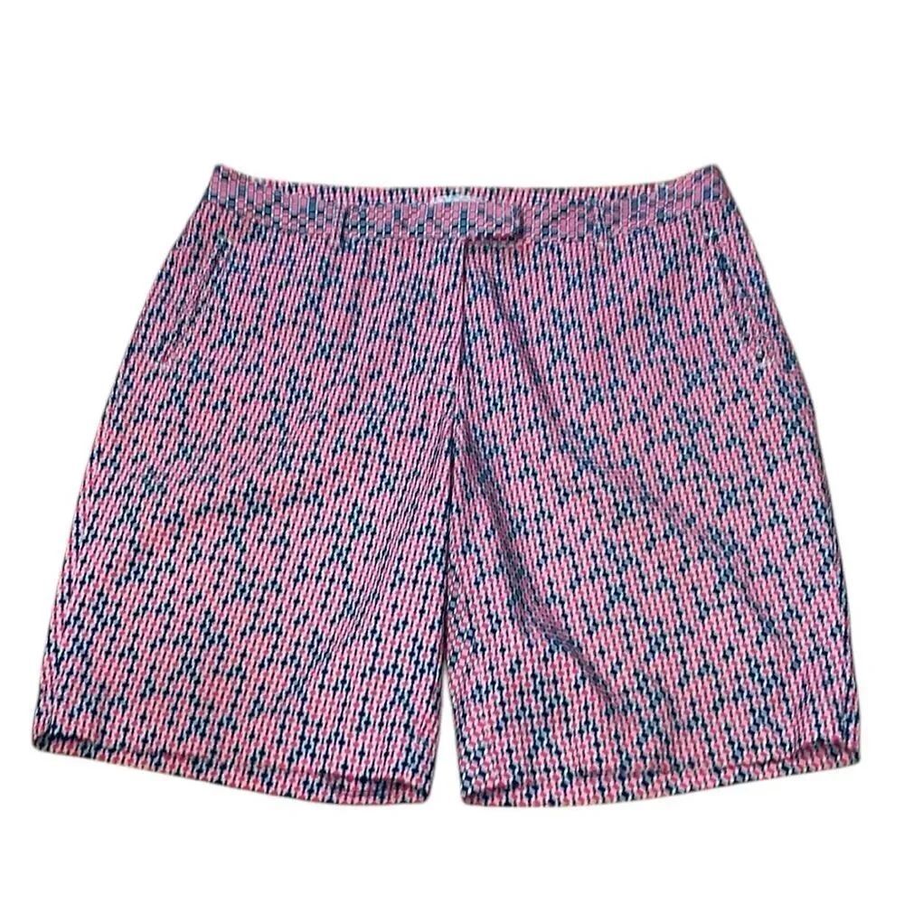 Lady Hagen Golf Shorts, Pink, Blue geometrical design, 10